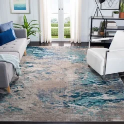 Safavieh Madison MAD440 Area Rug: Distressed Antique Patina Decor