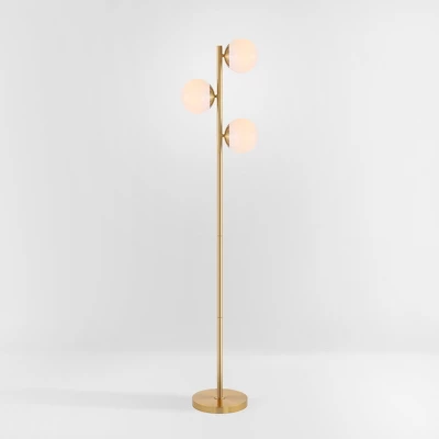 Safavieh Devlyn 62-Inch 3-Light Gold Floor Lamp with LED Bulbs 7 Safavieh Devlyn 62-Inch 3-Light Gold Floor Lamp with LED Bulbs - Image 5