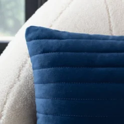 Safavieh Darza Channel Tufted Decorative Pillow in Deep Blue 6 Safavieh Darza Channel Tufted Decorative Pillow in Deep Blue -Safavieh Furniture GUEST 262579c0 c54a 4da7 bfd6 98ffbd5392fc