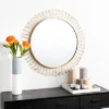Safavieh Elsie Contemporary Gold Round Wall Mirror 1 Safavieh Elsie Contemporary Gold Round Wall Mirror -Safavieh Furniture GUEST 272ee58d 0834 49e0 b0c7 497ceb915fd8