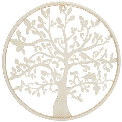 Safavieh 20-Inch Tree of Life Indoor/Outdoor Metal Wall Decor in Pearl White 9 Safavieh 20-Inch Tree of Life Indoor/Outdoor Metal Wall Decor in Pearl White - Image 7