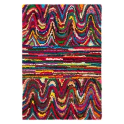 Safavieh Marylou Wave Area Rug - Hand-Tufted Artisan Cotton -Safavieh Furniture GUEST 278e15b0 04af 41a2 898b 79b07373670e