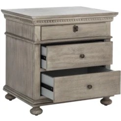 Safavieh Couture Allisyn 3-Drawer Wood Nightstand with Lockable Top Drawer -Safavieh Furniture GUEST 280b6540 1325 46bd 9429 d63b10c80867