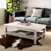 Safavieh Minerva White Wash Mango Wood Coffee Table -Safavieh Furniture GUEST 28378f8c f594 4cd4 87ea 5381720800d1