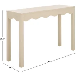 Safavieh Lilith 43-Inch Wave Console Table in Beige -Safavieh Furniture GUEST 2869c247 9fdc 4866 b660 9bf242b75d8c