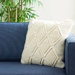 Safavieh 20x20 Oversize Spacedye Square Throw Pillow in Cream -Safavieh Furniture GUEST 2882c5df bbb9 4b08 b876 ca0840ff0c53