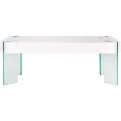 Safavieh Katelyn Contemporary Coffee Table with Transparent Glass Legs -Safavieh Furniture GUEST 2883245f 7d14 4459 995f c0109cca5783