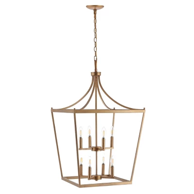 Safavieh Vallor 8-Light Two-Tiered Metal Pendant 8 Safavieh Vallor 8-Light Two-Tiered Metal Pendant - Image 6