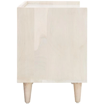 Safavieh Tahseen Parquet Nightstand with Faux Marble Top 4 Safavieh Tahseen Parquet Nightstand with Faux Marble Top - Image 2