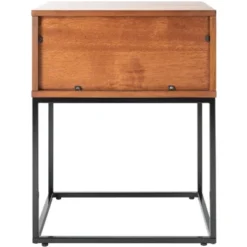 Safavieh Marquise 1-Drawer Nightstand in Brown Mahogany -Safavieh Furniture GUEST 2aec3ff8 73d7 42c8 b1b9 d98f44ba7596
