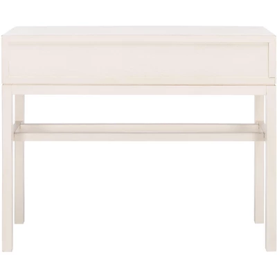 Safavieh Ajana 2-Drawer Console Table - Distressed White Chevron 7 Safavieh Ajana 2-Drawer Console Table - Distressed White Chevron - Image 5