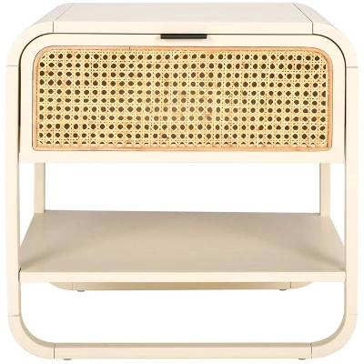 Safavieh Yunis 1-Drawer and Open Shelf Nightstand in Black and Rattan 17 Safavieh Yunis 1-Drawer and Open Shelf Nightstand in Black and Rattan - Image 15