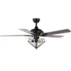 Safavieh Leanne 52-Inch 2-Light Black Ceiling Fan with Remote -Safavieh Furniture GUEST 2b65596b 10b2 4965 9381 7f8c48d95ab4