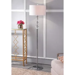 Safavieh Pippa Silver and Crystal Globe Floor Lamp -Safavieh Furniture GUEST 2b75ac68 f806 4b0f b308 057b9dfc4225