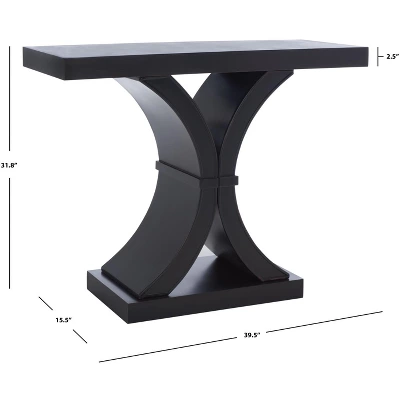 Safavieh Couture Dryden Console Table in Distressed Black Finish 10 Safavieh Couture Dryden Console Table in Distressed Black Finish - Image 8