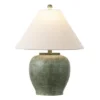 Safavieh Dylan 22-Inch Antique Green Resin Table Lamp with Fabric Shade -Safavieh Furniture GUEST 2c0f9f17 29f1 4951 ba31 97e6aeb3d27d