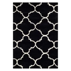 Safavieh Lena Collection Quatrefoil Hand-Tufted Wool Accent Rug