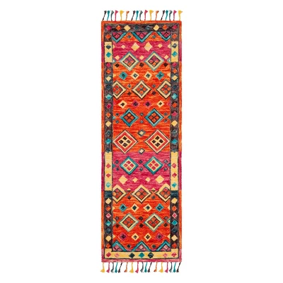 Safavieh Doris Geometric Tufted Wool Area Rug with Tassels 8 Safavieh Doris Geometric Tufted Wool Area Rug with Tassels - Image 6