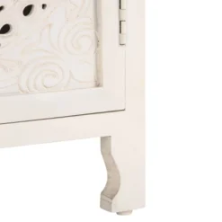 Safavieh Regius 2-Shelf 1-Door White Washed Nightstand -Safavieh Furniture GUEST 2db268e1 eae4 4d53 8891 582a76bdef4b