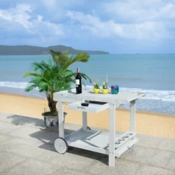 Safavieh Orland Tea Trolley in Grey -Safavieh Furniture GUEST 2e03c3a7 49d8 476d a00c 70fb768b0b72