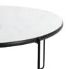 Safavieh Wrena Round Coffee Table - White Faux Marble & Black Legs 1 Safavieh Wrena Round Coffee Table - White Faux Marble & Black Legs -Safavieh Furniture GUEST 2f4d5754 f41f 4a2b 9fdc 008aa262f94b