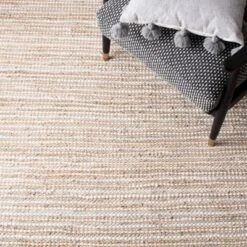 Safavieh Itzel Woven Rug: Genuine Leather Striped Flat Weave Area Rug -Safavieh Furniture GUEST 34f9fc80 520d 4976 ab8a 17d6adad9986