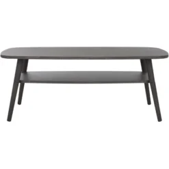 Safavieh Karou 2-Tier Coffee Table with Storage Shelf -Safavieh Furniture GUEST 359f0e00 fe68 40e1 a83a 7a339ada30ad