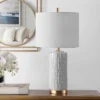 Pehonix Ceramic Table Lamp - White - Safavieh -Safavieh Furniture GUEST 35a912a6 02b4 4c44 8fbf 70cee6fcc772