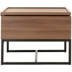 Safavieh Kristie Contemporary Lift Top Coffee Table in Dark Oak & Black -Safavieh Furniture GUEST 36e5f303 ff5f 42ad 8a51 1736caadd173