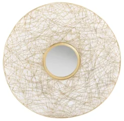 Safavieh Harner Sculptural Brass Wire Frame Mirror -Safavieh Furniture GUEST 36ef4c81 c3a6 46fb a066 0d105ae9d756