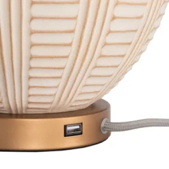 Safavieh Marrla 23.25-Inch Cream Resin Table Lamp with Integrated USB Port 10 Safavieh Marrla 23.25-Inch Cream Resin Table Lamp with Integrated USB Port -Safavieh Furniture GUEST 37996039 0505 41a7 9781 b1b98cdfdb73