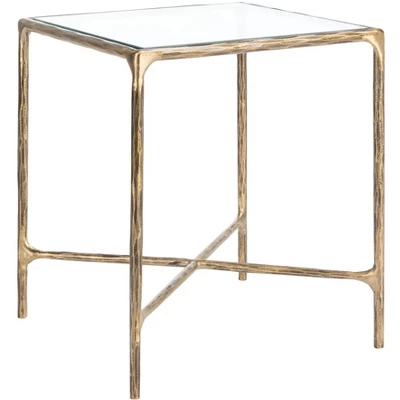 Safavieh Jessa Forged Metal Square End Table - Brass Finish 5 Safavieh Jessa Forged Metal Square End Table - Brass Finish - Image 3