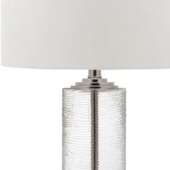 Safavieh Grant Clear Textured Glass Table Lamp (Set of 2) -Safavieh Furniture GUEST 399ba395 15b7 42e0 b022 d7d1179ccdc5
