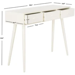 Safavieh Albus 3-Drawer Mid-Century Console Table -Safavieh Furniture GUEST 3c089187 fdef 4995 993e d70a219e99cf