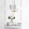 Safavieh Elias Brass Gold Chandelier with Off-White Cotton Shades 2 Safavieh Elias Brass Gold Chandelier with Off-White Cotton Shades -Safavieh Furniture GUEST 3cdd9e21 fa84 403b a14f 1ab7dd681744