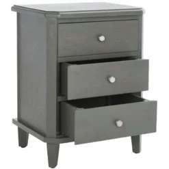 Safavieh Couture Joe Nightstand with Storage Drawers in Ash Grey -Safavieh Furniture GUEST 3d3e06f5 e1b8 45a2 a619 7eee3b915e57