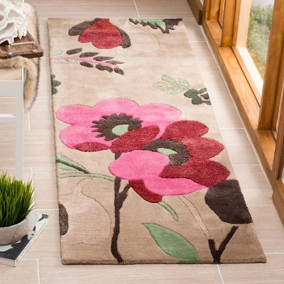 Safavieh Sina Floral Hand-Tufted Wool Area Rug 4 Safavieh Sina Floral Hand-Tufted Wool Area Rug - Image 2
