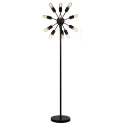 Safavieh 67.5" Urban 12-Light Retro Floor Lamp with Edison Bulbs