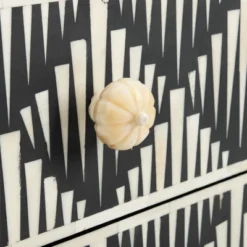 Safavieh Couture Tessie Bone Inlay 2-Drawer Nightstand in Bone and Black -Safavieh Furniture GUEST 41caf473 3140 465f 9181 f27467757f88