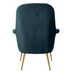 Safavieh Aimee Velvet Arm Chair in Navy with Gold Legs -Safavieh Furniture GUEST 42c5bd43 7878 4bf8 abe9 b732d1a2970f