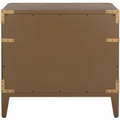 Safavieh Nisha 1-Drawer Wood Nightstand in Brown - SFV7707 -Safavieh Furniture GUEST 42fedca8 3f25 4df8 8068 39fc4d7a7028