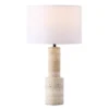 Safavieh Couture Tywin Travertine Table Lamp - Travertine/White -Safavieh Furniture GUEST 430bbd72 efc8 455a 9234 7a119e8af0aa