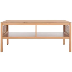 Safavieh Miya Coffee Table - Modern Rattan & Wood Storage Table -Safavieh Furniture GUEST 4356ad38 c020 4ead 93ff 41a9e7508202