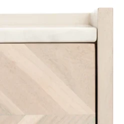 Safavieh Tahseen Parquet Nightstand with Faux Marble Top 22 Safavieh Tahseen Parquet Nightstand with Faux Marble Top -Safavieh Furniture GUEST 44477bc8 e7de 47c3 9955 4db040475af7