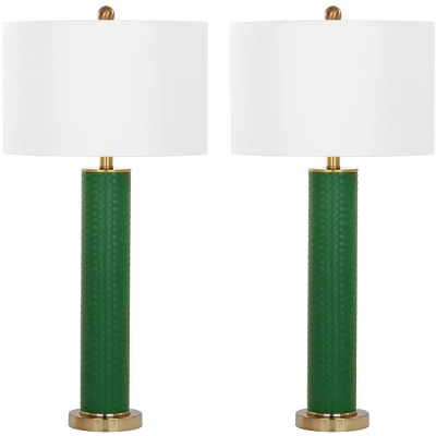 Safavieh Ollie 31.5-Inch Grey Faux Alligator Table Lamps - Set of 2 13 Safavieh Ollie 31.5-Inch Grey Faux Alligator Table Lamps - Set of 2 - Image 11