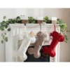 Chestnut Stocking (Set Of 3) - White/Beige/Red - 12" X 20" - Safavieh -Safavieh Furniture GUEST 478ec913 bd0b 483e b1de a8a80590dc8b