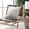 Safavieh Temi Decorative Pillow - Beige & White with Pom Pom Accents (18" x 18") 1 Safavieh Temi Decorative Pillow - Beige & White with Pom Pom Accents (18" x 18") -Safavieh Furniture GUEST 47a0c839 dbff 40a6 b6c3 979cc46c1295
