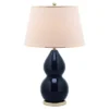 Safavieh Jill 26.5" Navy Double Gourd Ceramic Table Lamp -Safavieh Furniture GUEST 47b07ef3 ba9b 41b9 be06 0293dcf0d14b