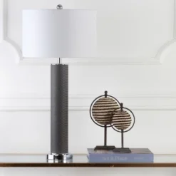 Safavieh Ollie 31.5-Inch Grey Faux Alligator Table Lamps - Set of 2 20 Safavieh Ollie 31.5-Inch Grey Faux Alligator Table Lamps - Set of 2 -Safavieh Furniture GUEST 483f4e50 361e 4fb6 b46e d6c872742eb2