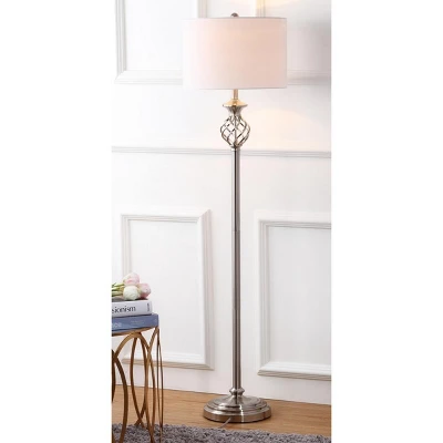 Safavieh Sophia 59.75-inch Pewter Floor Lamp with LED Bulb 4 Safavieh Sophia 59.75-inch Pewter Floor Lamp with LED Bulb - Image 2